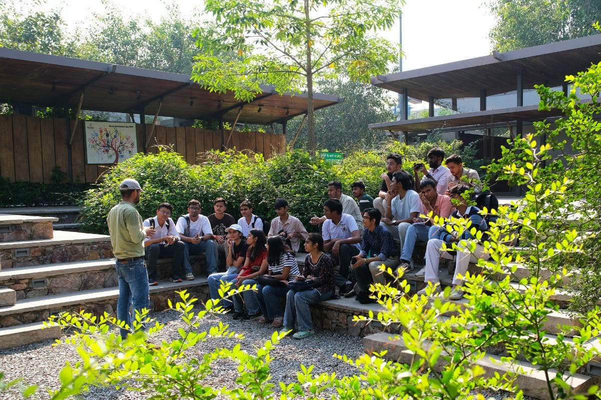 Workshop at the Aravali Biodiversity Park for citizens. Credit: Vijay Dhasmana, The Rewilders