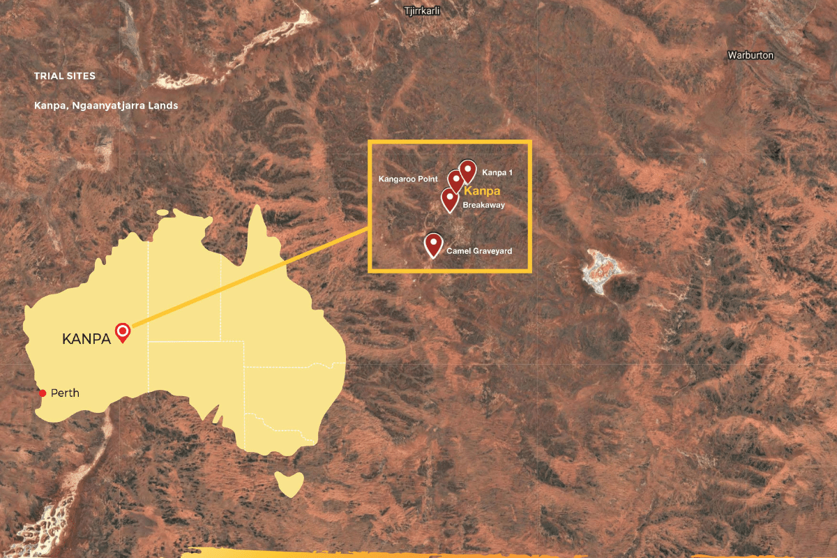  The location of Kanpa 1 trial site in Western Australia.<br />
