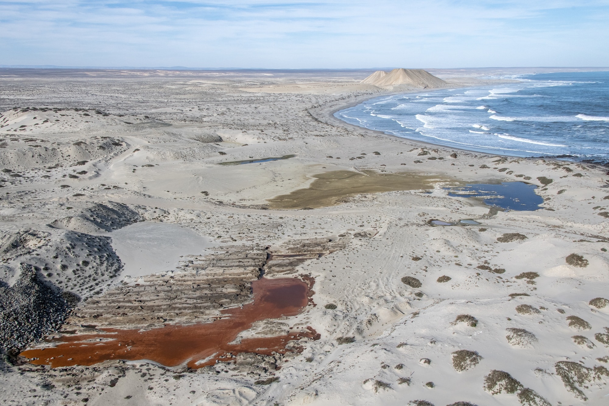 Diamond mines desertifying the coast
