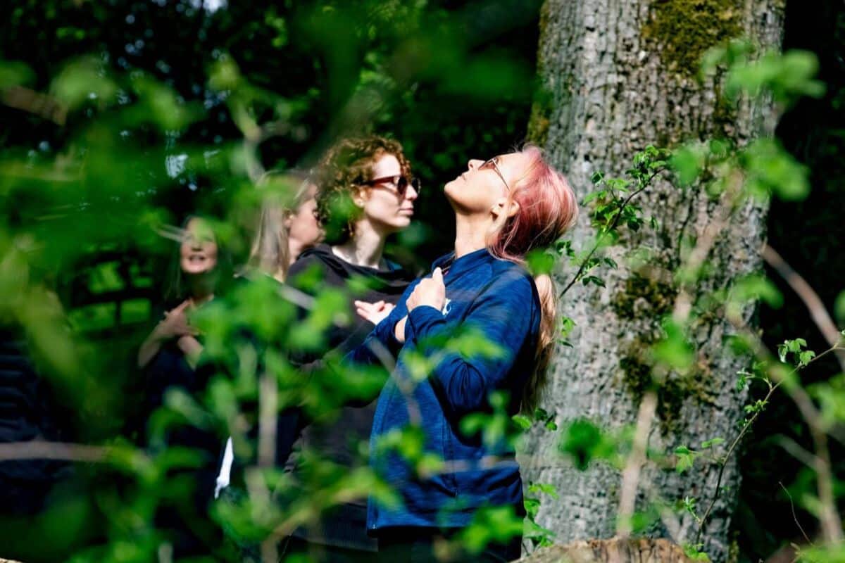 Forest Bathing. Credit: Broughton Sanctuary
