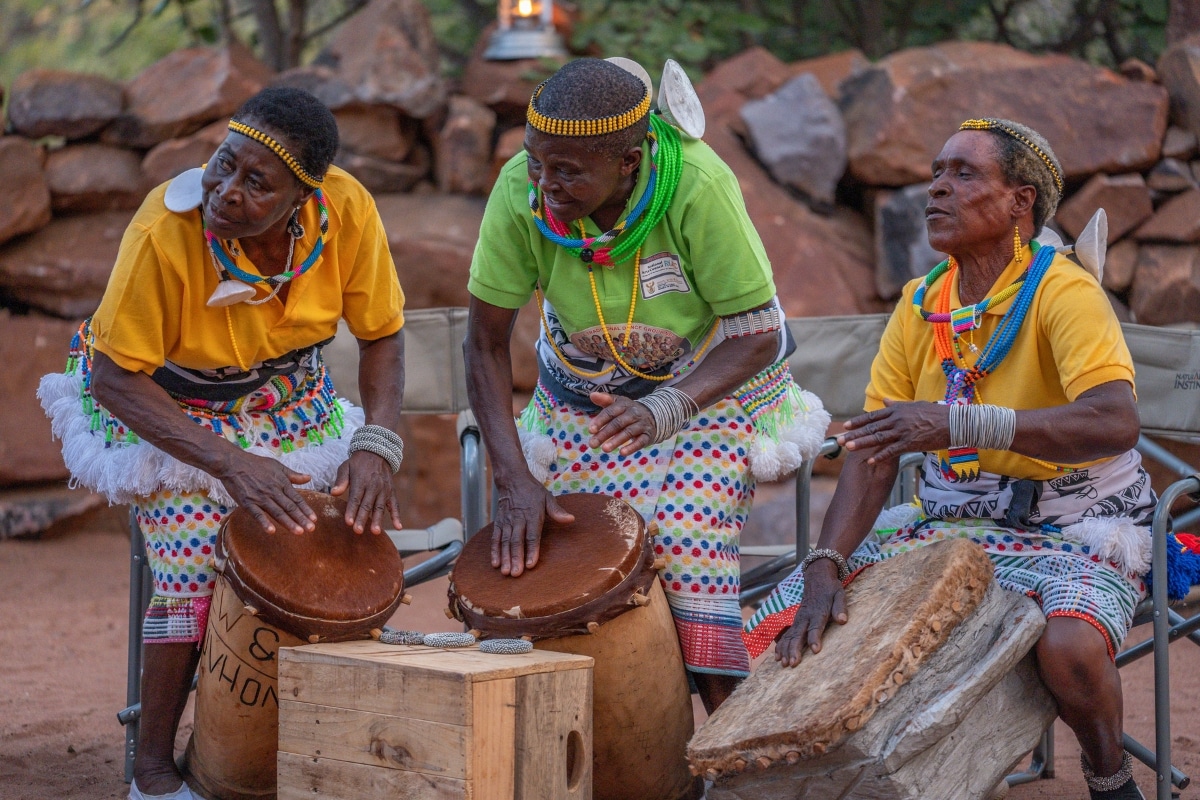 Maelula Traditional musicians performing