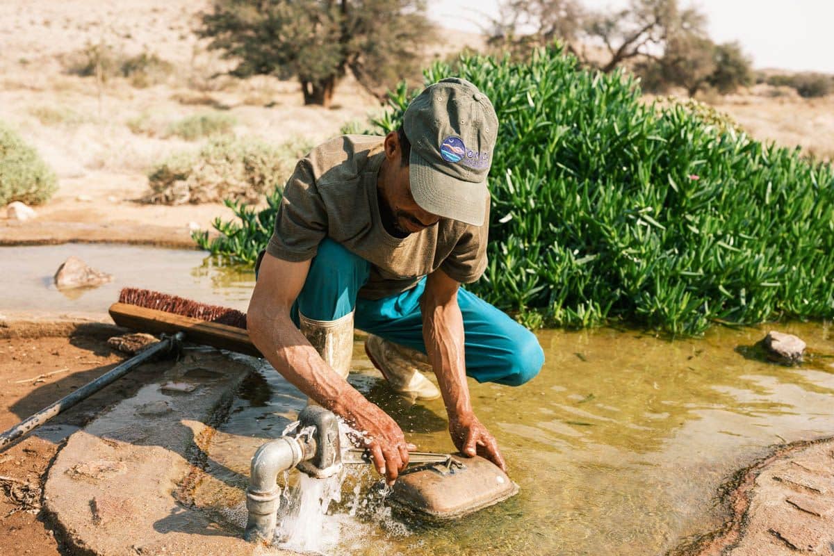 ORKCA Water Point - Julian Jaar, Field Ranger. Credits: Gary van Wyk