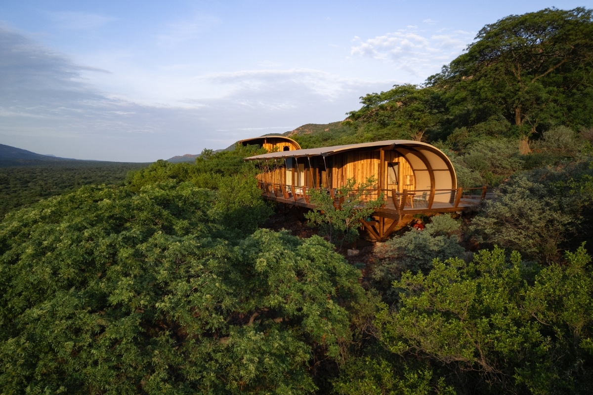 View of the suite from the side