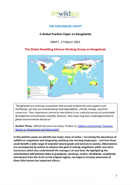 The Ecological Uplift - Global Rewilding Alliance position paper thumbnail