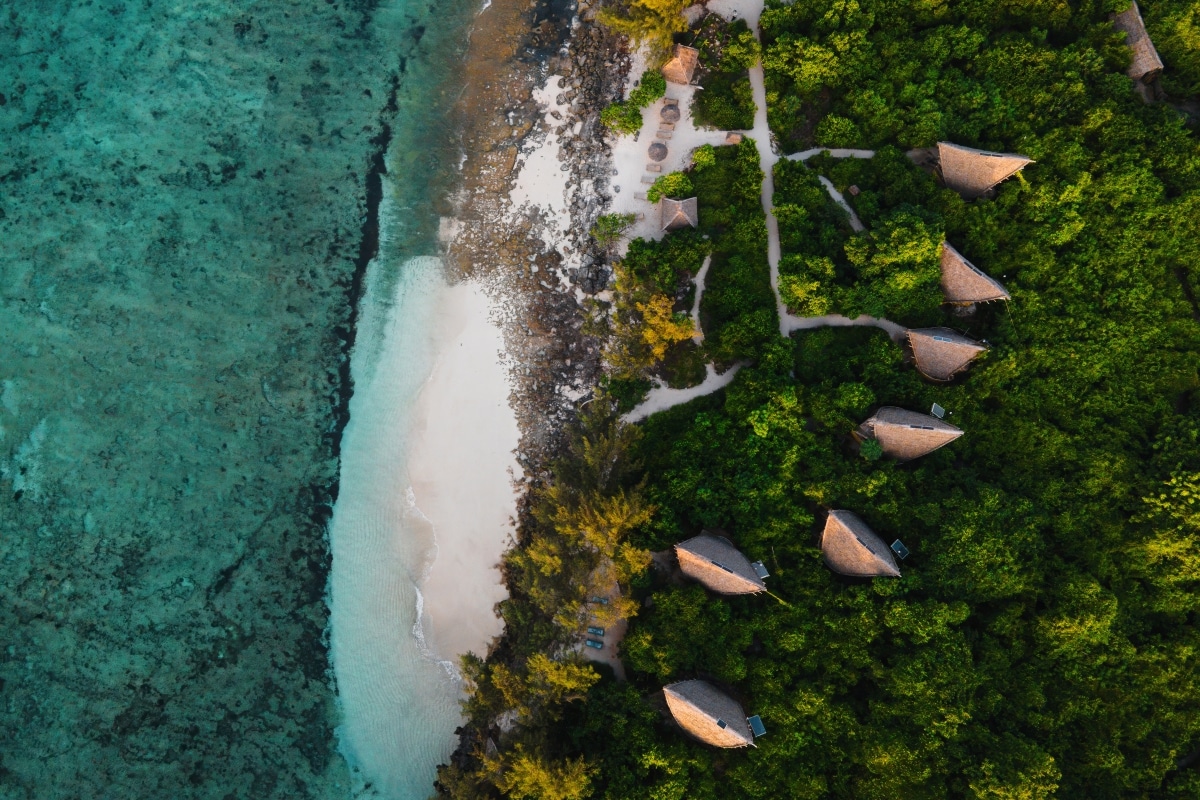 eco-lodge from above