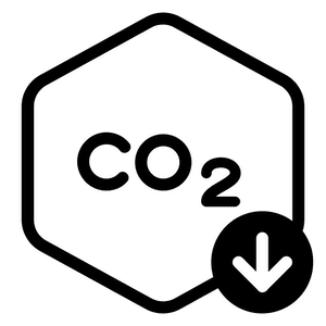 Carbon capture reduction icon